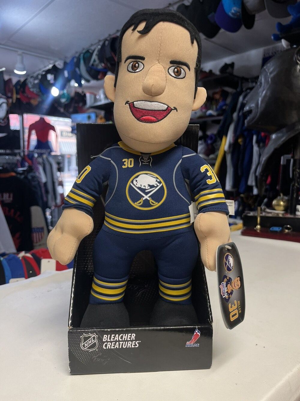 Bleacher Creatures Buffalo Sabres Ryan Miller Plush Figure NHL Hockey NWT 14”